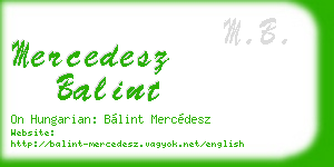 mercedesz balint business card