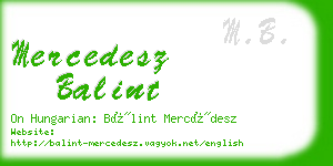 mercedesz balint business card